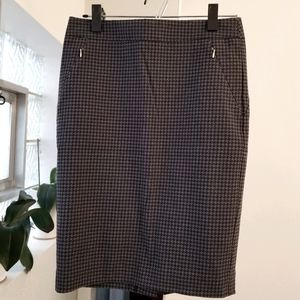 Black & Grey Pencil Skirt